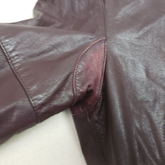 Saddlery Cooper Collection Mens Brown Leather Removable Lined Jacket Sz L 44 VTG - Picture 7 of 16